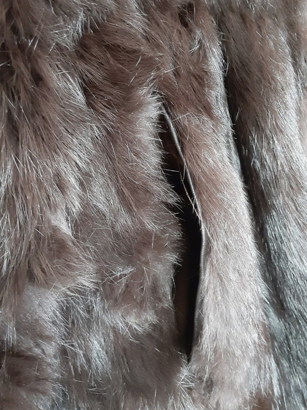 Linda Richards Luxury Genuine Rabbit Fur Reversible Vest – Size XL - Picture 4 of 9